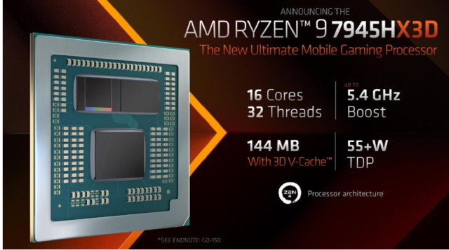 AMD ra mắt AMD Ryzen 9 7945HX3D dành cho laptop chơi game – Tin Gaming Gear
