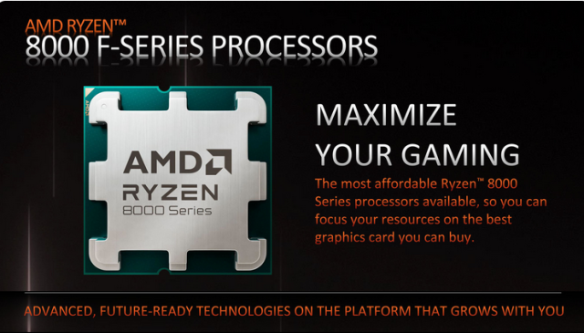 AMD âm thầm ra mắt hai CPU cho anh em ráp máy game: Ryzen 7 8700F 300 USD, Ryzen 5 8400F 190 USD